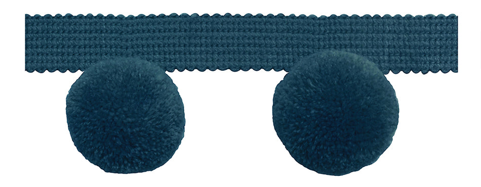 Jones Hygge Large Pom Pom Fringe, Teal