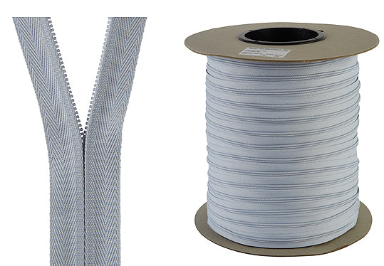 YKK No.3 Continuous Concealed Zipping,Grey