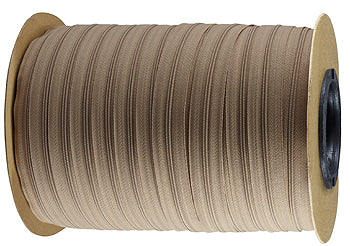 Hallis 4mm Continuous Economy Zipping, Beige
