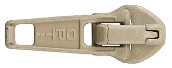 Coats Enamelled Auto-Lock Sliders, Beige