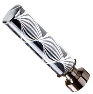 Speedy 35mm Helix Finials, Polished Graphite