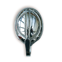 Kestrel Oval Swirl Tassel Hook, Chrome