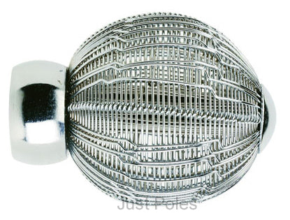 Swish 28mm Wire Ball Finial, Chrome
