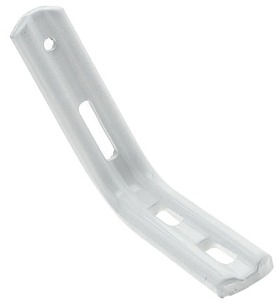 Hallis Slotted Fluted Angle Brackets, White