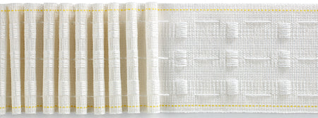 Hallis 76mm Rollspleat Curtain Heading Tape, White