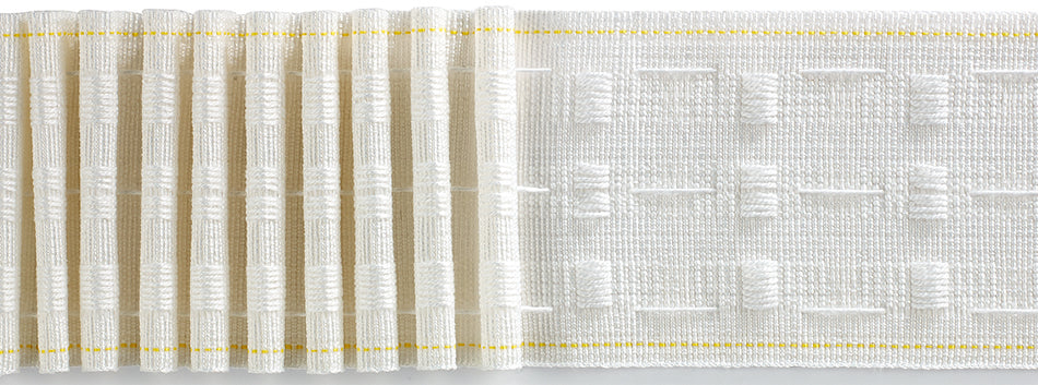 Hallis 76mm Rollspleat Curtain Heading Tape, White