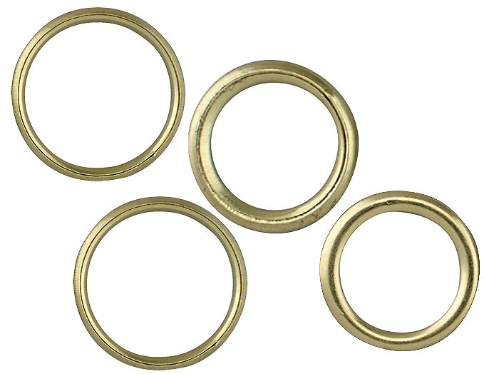 Hallis Hollow Brass Rings
