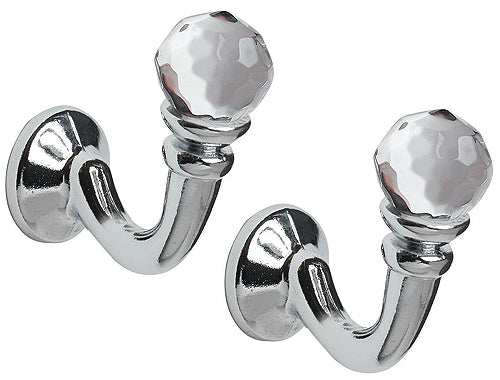 Speedy Crystal Palma Tieback Hook, Chrome