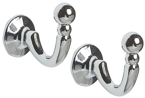 Speedy Palma Curtain Tieback Hooks, Chrome