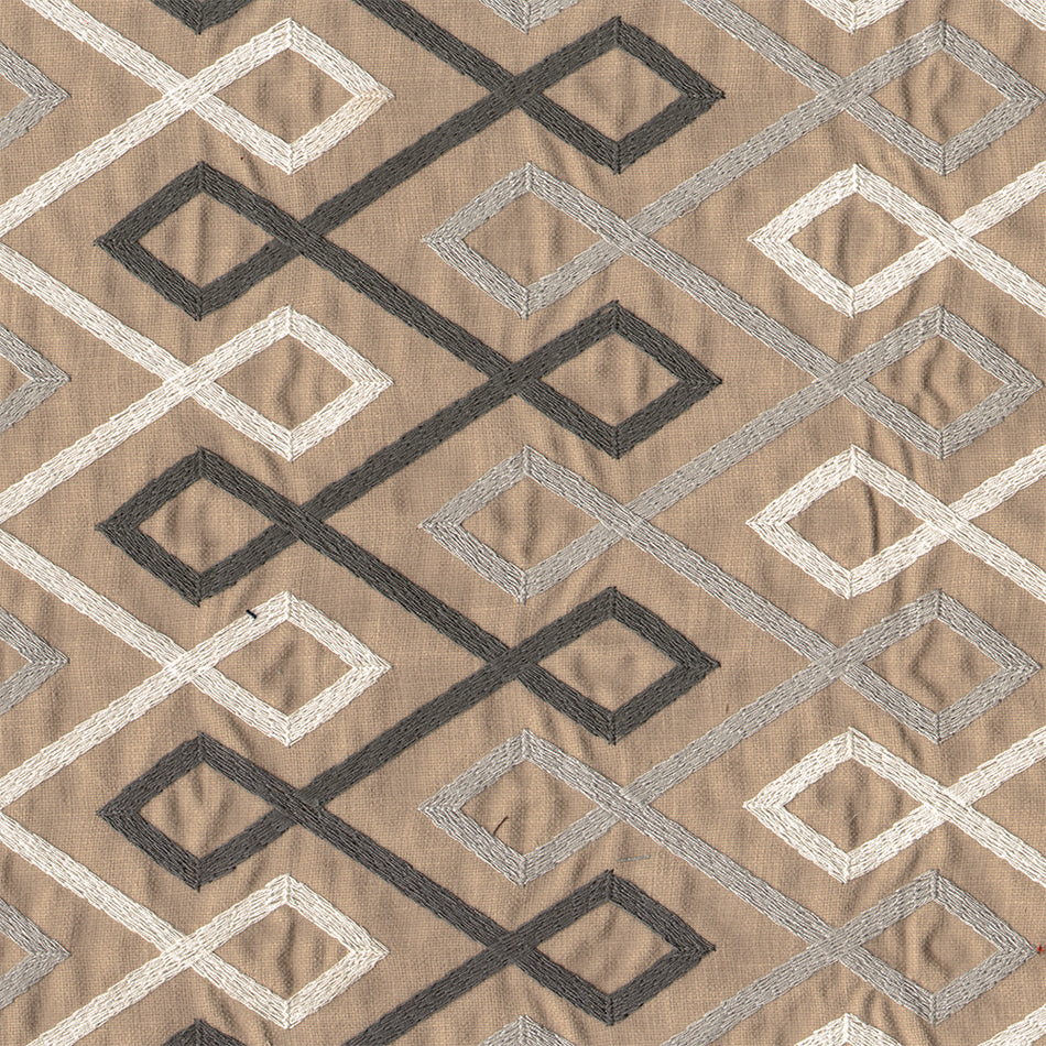 Beaumont Textiles Tropical Tobago Taupe Fabric