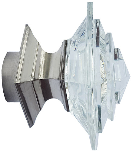 Speedy Poles Apart 35mm Pole Finials Satin Silver, Luxe Aztec