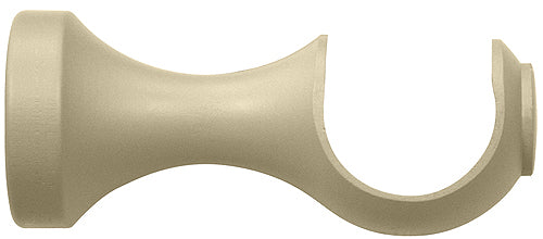 Renaissance Natur Shades 50mm Wood Curtain Pole Bracket, Cotton Cream