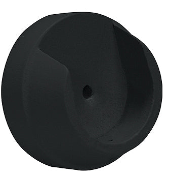 Renaissance Natur Shades 35mm Wood Curtain Pole Recess Bracket, Coal Black