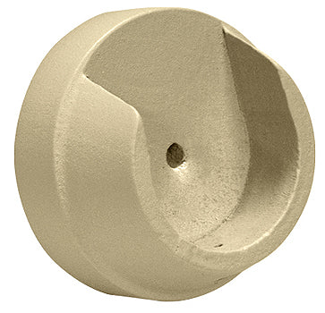 Renaissance Natur Shades 50mm Wood Curtain Pole Recess Bracket, Cotton Cream