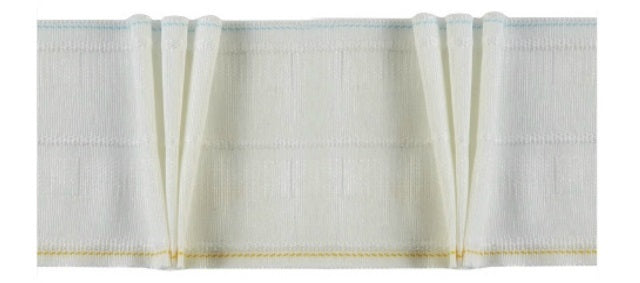 Hallis 100mm White Pinch Pleat Heading Tape