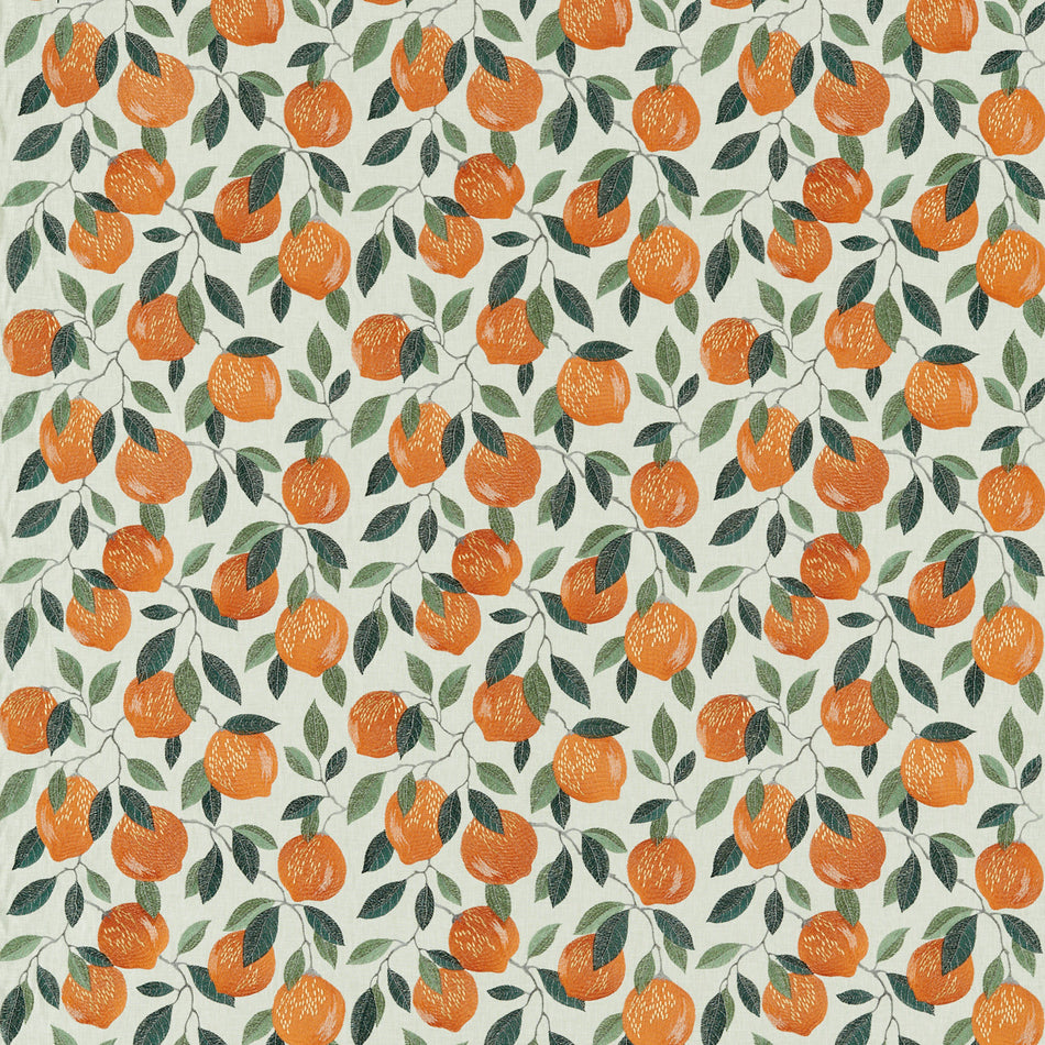 Clarke & Clarke Pomarium Sicilian Orange Fabric