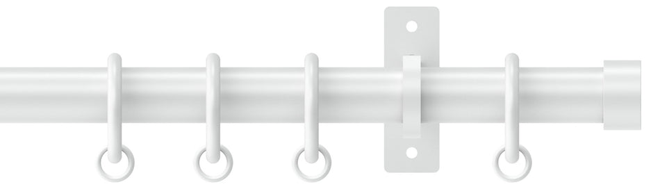 Arc 25mm Metal Pole China White, Stud