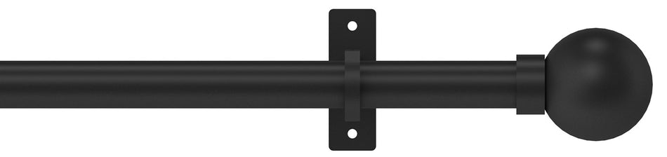 Arc 25mm Eyelet Pole Soft Black, Ball