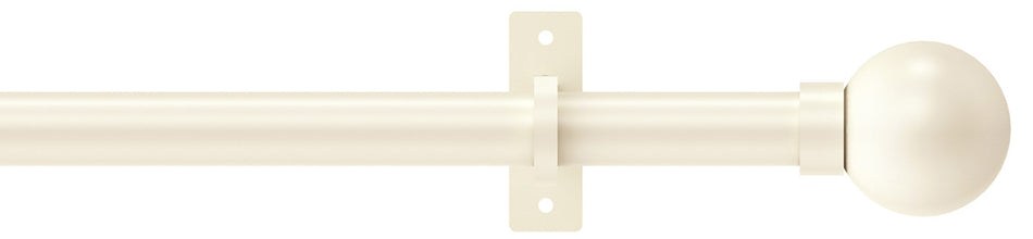 Arc 25mm Eyelet Pole Linen, Ball