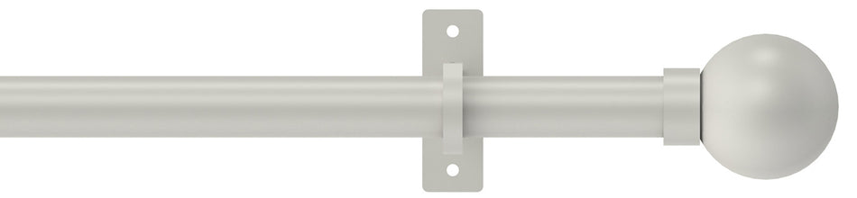 Arc 25mm Eyelet Pole Warm Grey, Ball