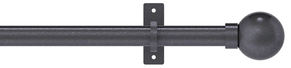 Arc 25mm Eyelet Pole Gunmetal, Ball