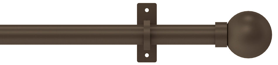 Arc 25mm Eyelet Pole Mocha, Ball