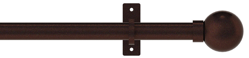 Arc 25mm Eyelet Pole Bronze, Ball