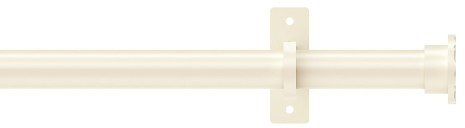 Arc 25mm Eyelet Pole Linen, Hammered Disc