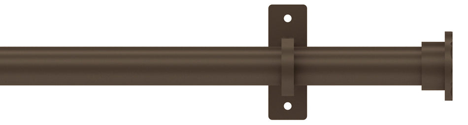 Arc 25mm Eyelet Pole Mocha, Hammered Disc