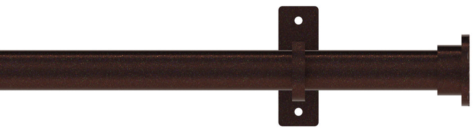 Arc 25mm Eyelet Pole Bronze, Hammered Disc