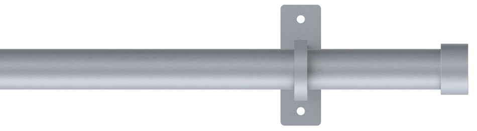 Arc 25mm Eyelet Pole Soft Silver, Stud