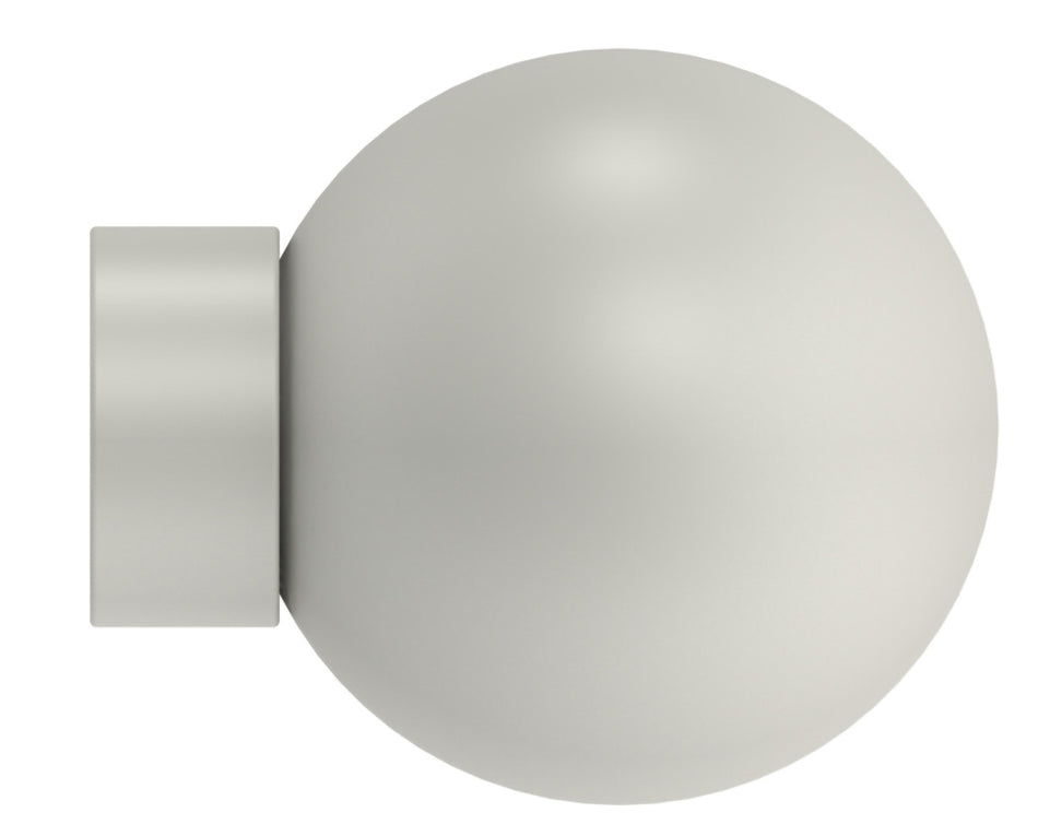 Arc 25mm Finial only, Ball, Warm Grey