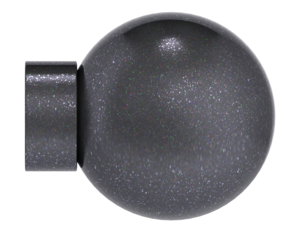 Arc 25mm Finial only, Ball, Gun Metal