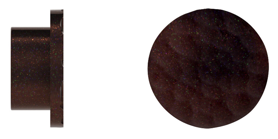 Arc 25mm Finial only, Hammered Disc, Bronze
