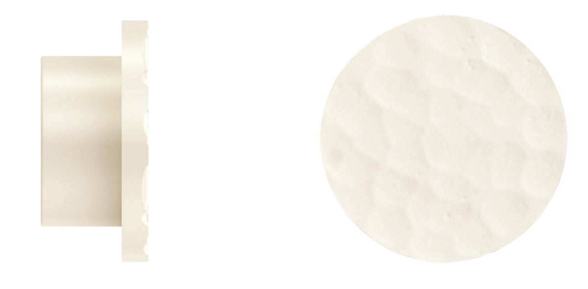 Arc 25mm Finial only, Hammered Disc, Linen