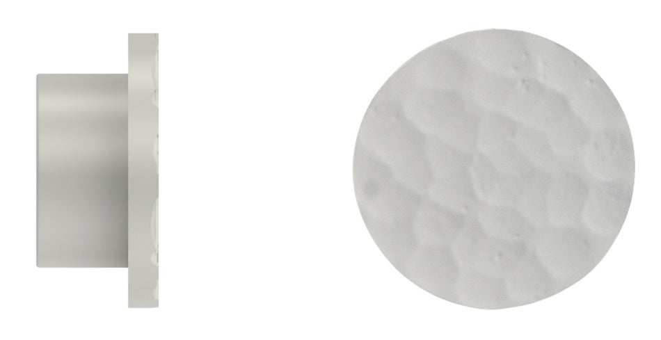 Arc 25mm Finial only, Hammered Disc, Warm Grey