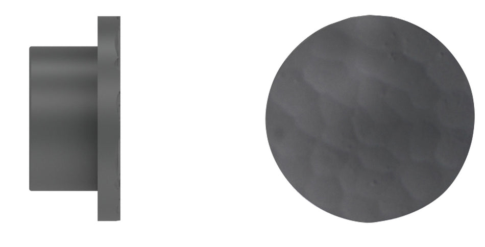 Arc 25mm Finial only, Hammered Disc, Lead