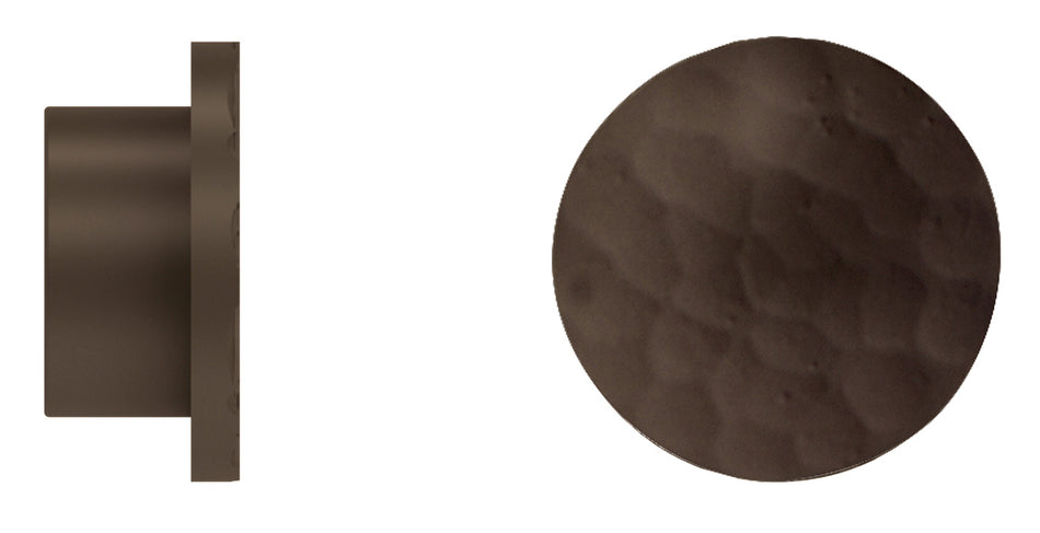 Arc 25mm Finial only, Hammered Disc, Mocha