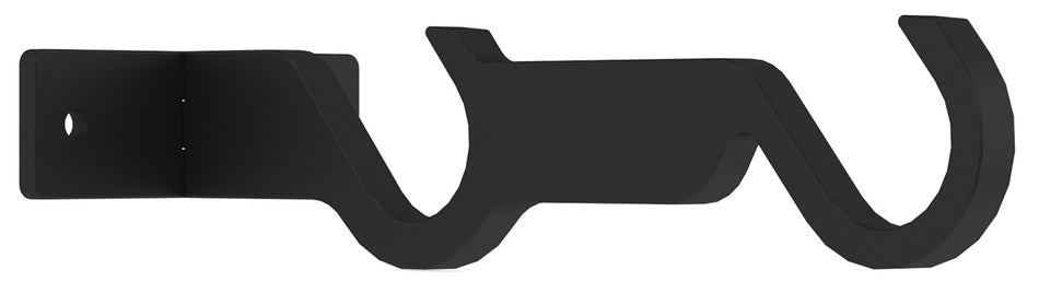 Arc 25mm Metal Double Centre Bracket, Soft Black
