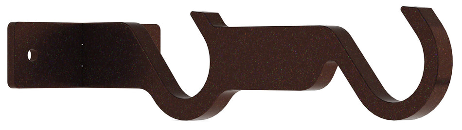 Arc 25mm Metal Double Centre Bracket, Bronze