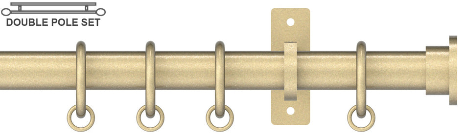 Arc 25mm Metal Double Pole Soft Brass, Disc