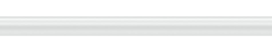 Arc 25mm Metal Curtain Pole only, China White