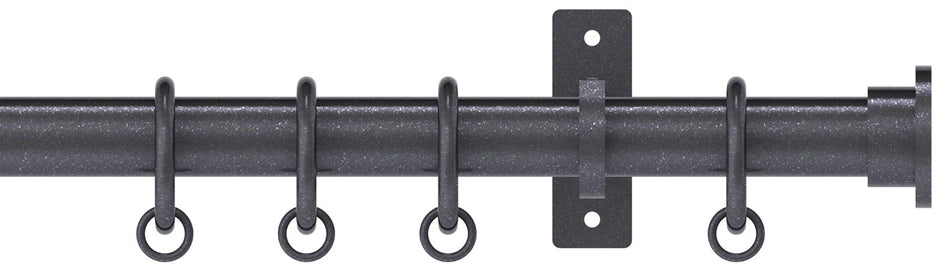 Arc 25mm Metal Bay Window Pole Gunmetal, Disc