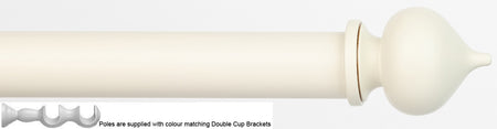 Byron Chalfont 35mm 45mm Double Pole Cream Distressed Dome