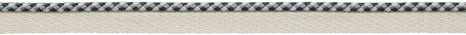 Hallis Eternity Bella Dura 5.5mm Checked Flanged Piping Cord Shadow Grey
