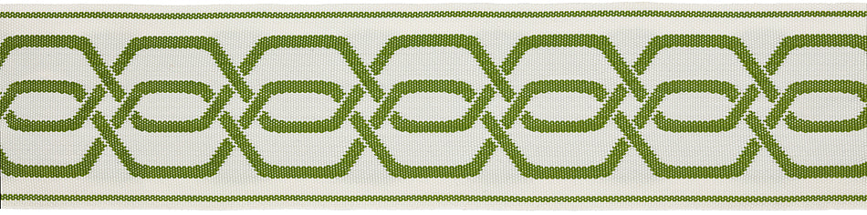 Hallis Eternity Bella Dura 70mm Jacquard Braid Kelp Green