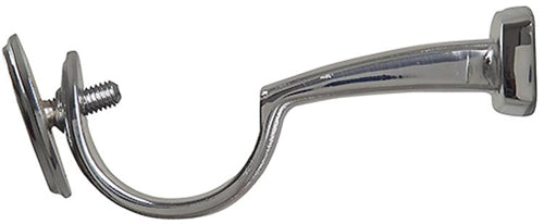 Renaissance Accents 50mm Curtain Pole Luxury Centre Bracket, Polished Silver