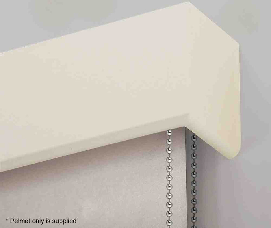 Hallis Cov-A-Blind Curved Wood Pelmet, Matt White