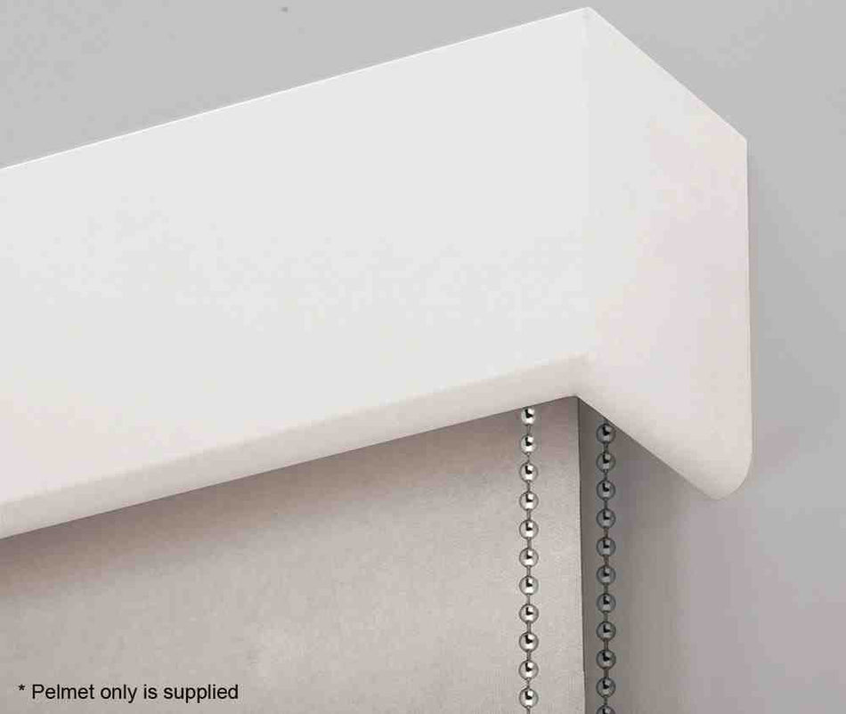 Hallis Cov-A-Blind Curved Wood Pelmet, Repaintable