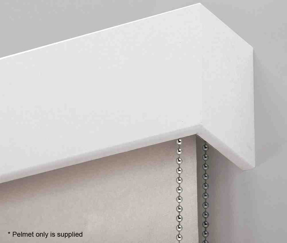 Hallis Cov-A-Blind Straight Wood Pelmet, Matt White